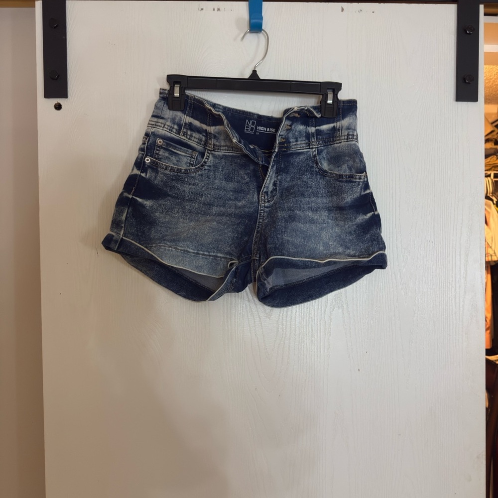 No Boundaries Dark Wash Jean Shorts